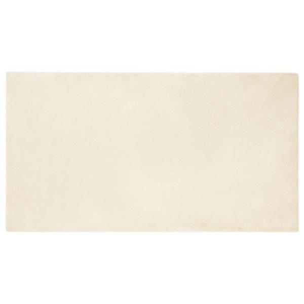 Grote foto vidaxl nep konijnenbont tapijt cr me 80 x 150 cm polyester huis en inrichting vloerbedekking en kleden