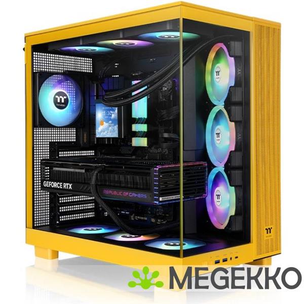 Grote foto thermaltake view 380 xl tg argb midi tower geel computers en software behuizingen en kasten
