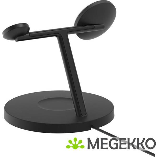 Grote foto belkin boostcharge pro hoofdtelefoons smartphone smartwatch zwart usb draadloos opladen snel oplad audio tv en foto algemeen