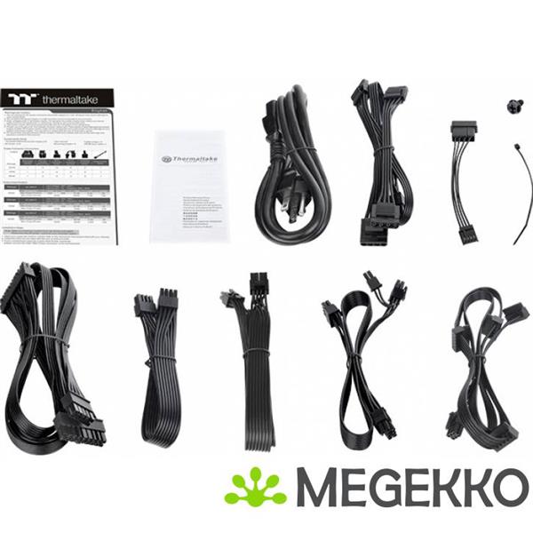 Grote foto thermaltake toughpower gf2 argb power supply unit 850 w 24 pin atx zwart computers en software overige