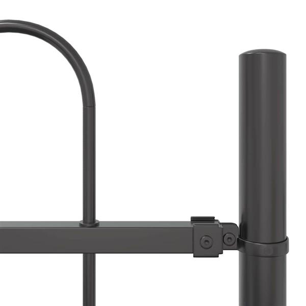 Grote foto vidaxl tuin hek grijs 1.7 x 1.2 m poedergecoat staal tuin en terras hekken en schuttingen