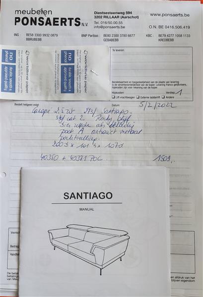 Grote foto henders en hazel zitbank 2 1 2 santiago huis en inrichting sofa en chaises longues