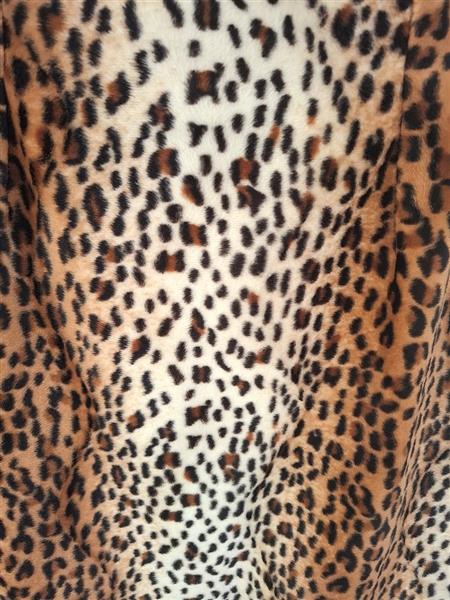 Grote foto prachtige bruine rok in luipaard print small kleding dames jurken en rokken