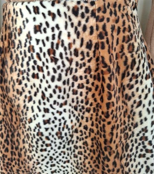 Grote foto prachtige bruine rok in luipaard print small kleding dames jurken en rokken