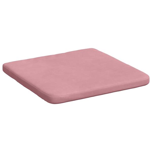 Grote foto vidaxl zitkussens 4 pcs roze 40 x 40 x 3 cm fluweel huis en inrichting woningdecoratie