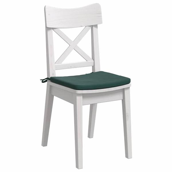 Grote foto vidaxl zitkussens 4 pcs donkergroen 40 x 40 x 3 cm fluweel huis en inrichting woningdecoratie