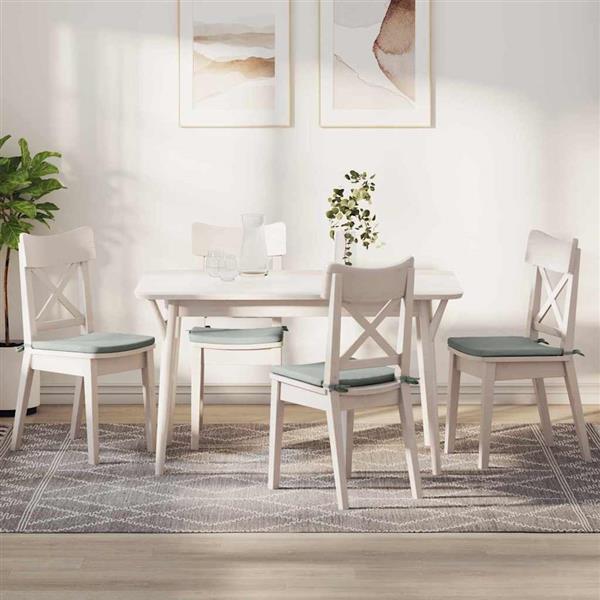 Grote foto vidaxl zitkussens 4 pcs lichtgrijs 40 x 40 x 3 cm fluweel huis en inrichting woningdecoratie