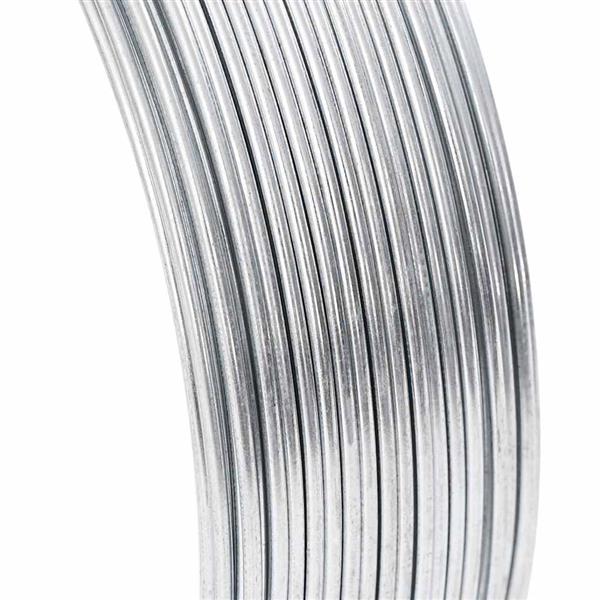 Grote foto vidaxl hek binddraad zilver 80 m staal tuin en terras hekken en schuttingen