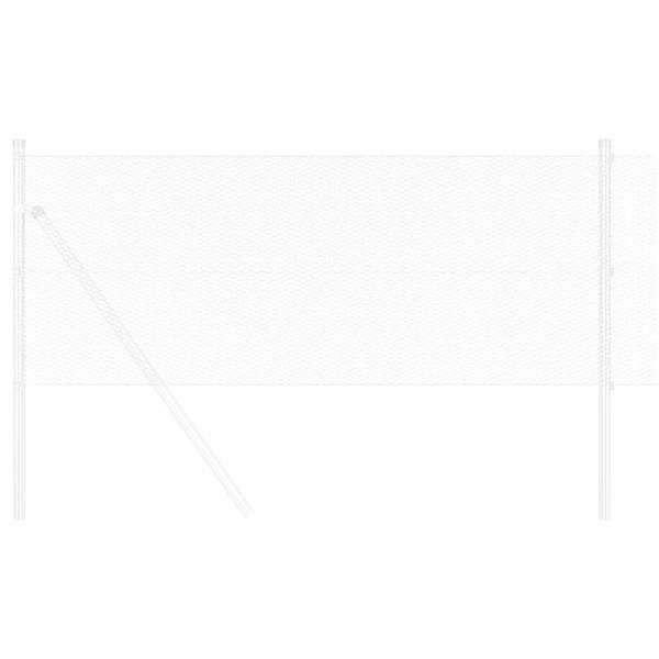 Grote foto vidaxl hexagon hek zilver 0.6 x 10 m gegalvaniseerd staal tuin en terras hekken en schuttingen