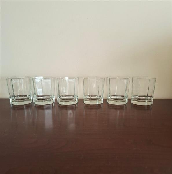 Grote foto 6 vintage whisky glazen luminarc octime clear verzamelen glas en borrelglaasjes