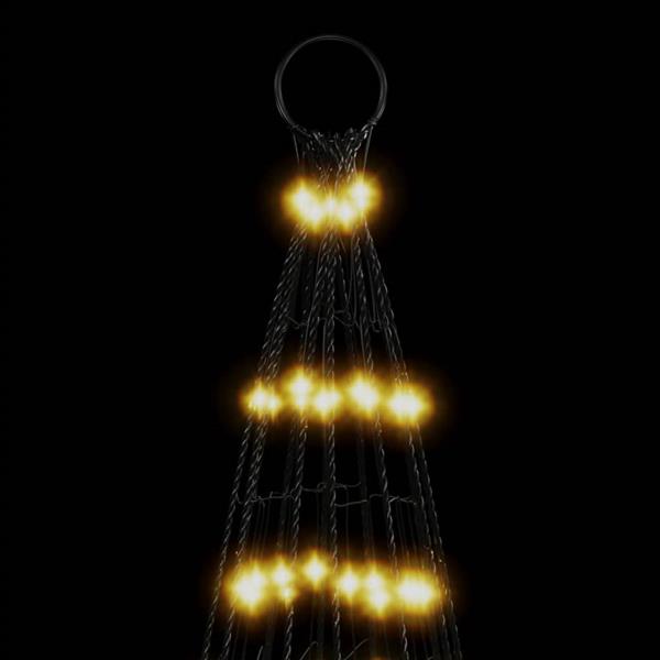 Grote foto vidaxl led kerstboom aan vlaggenmast 1534 leds warm wit 500 cm diversen overige diversen