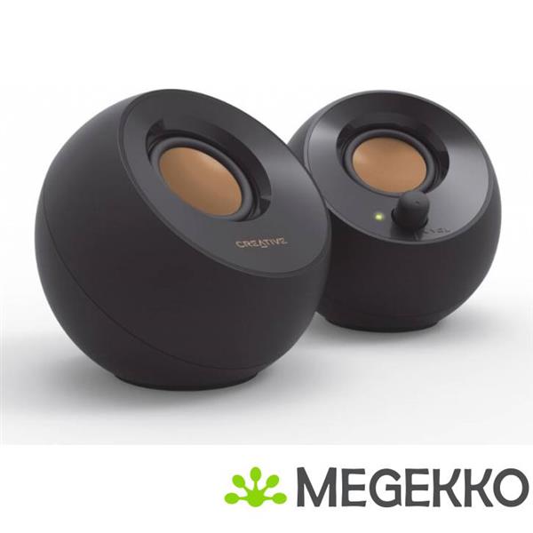 Grote foto creative labs pebble 4.4w zwart luidspreker 51mf1680aa000 computers en software overige computers en software