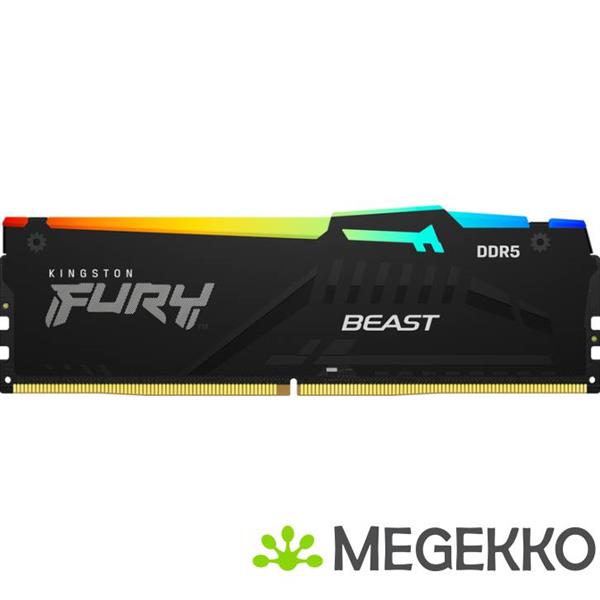Grote foto kingston ddr5 fury beast rgb 1x32gb 6000 computers en software overige computers en software
