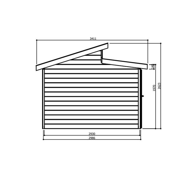 Grote foto nieuw tuinhuis milano s8246 tuin en terras tuinhuisjes en blokhutten