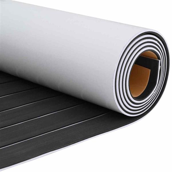 Grote foto vidaxl bootvloer donkergrijs en wit 240 x 60 cm eva schuim doe het zelf en verbouw tegels