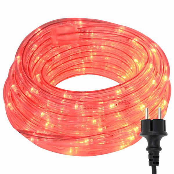 Grote foto vidaxl touwenlicht met 1200 led rood 50 m pvc diversen overige diversen