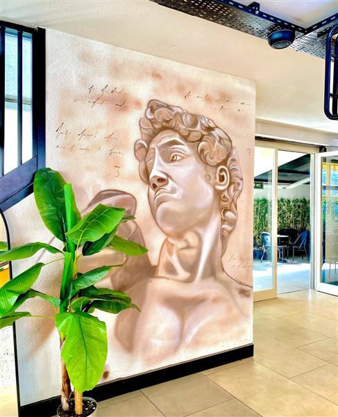 Grote foto muurschilderingen antiek en kunst abstract