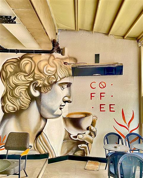 Grote foto muurschilderingen antiek en kunst abstract