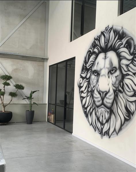 Grote foto muurschilderingen antiek en kunst abstract