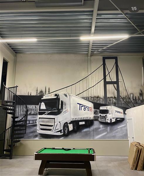 Grote foto muurschilderingen antiek en kunst abstract