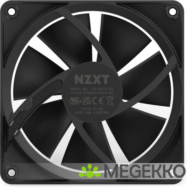 Grote foto nzxt f120 rgb 120mm rgb fans single black computers en software overige computers en software