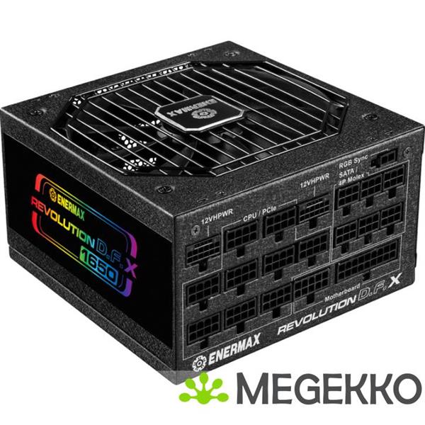 Grote foto enermax ert1650ewt power supply unit 1650 w 20 4 pin atx atx zwart computers en software overige