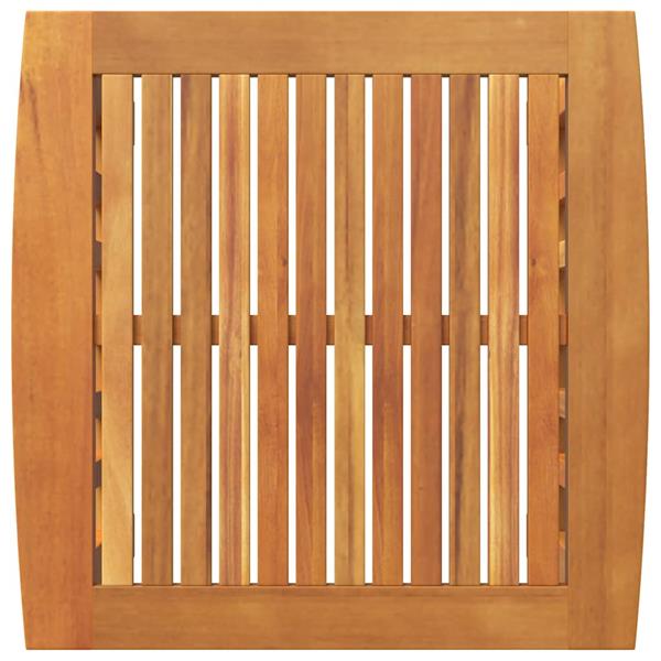 Grote foto vidaxl bijzettafel bruin massief acaciahout tuin en terras tuinmeubelen