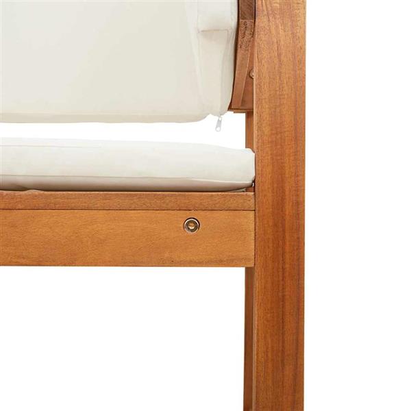 Grote foto vidaxl tuinstoel bruin 50 x 50 x 91cm massief acaciahout tuin en terras tuinmeubelen