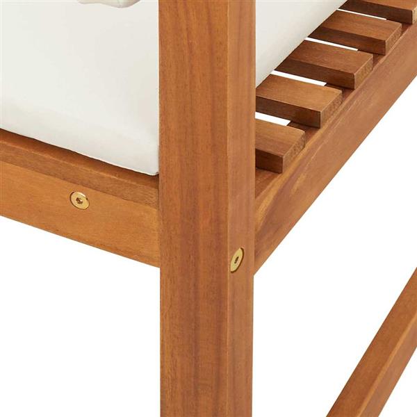 Grote foto vidaxl tuinstoel bruin 50 x 50 x 91cm massief acaciahout tuin en terras tuinmeubelen