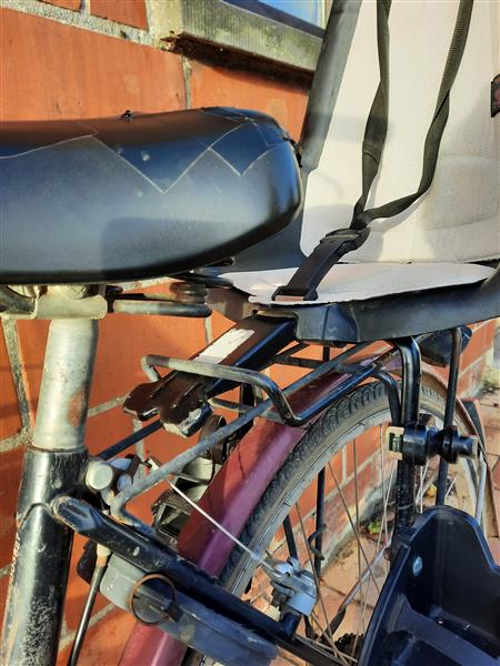 Grote foto fietsstoel fietsen en brommers kinderzitjes