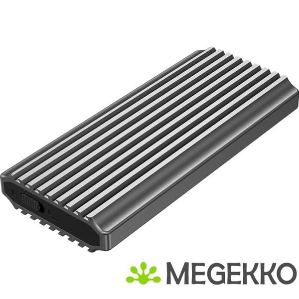 Grote foto gembird ee2280 u3c 03 behuizing voor opslagstations sdd behuizing zwart m.2 computers en software behuizingen en kasten