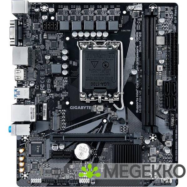 Grote foto gigabyte h610m s2h v2 computers en software moederborden