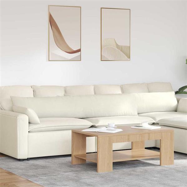 Grote foto vidaxl sofa kussens 2 stuks cr me 200 x 40 cm cordstof huis en inrichting woningdecoratie