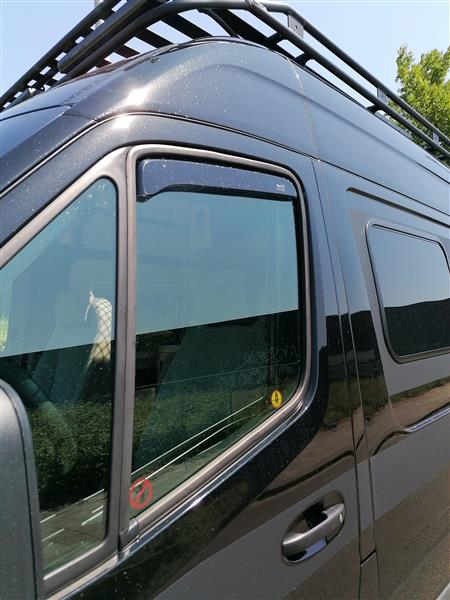 Grote foto zijwindschermen mercedes sprinter crafter getint caravans en kamperen camper accessoires