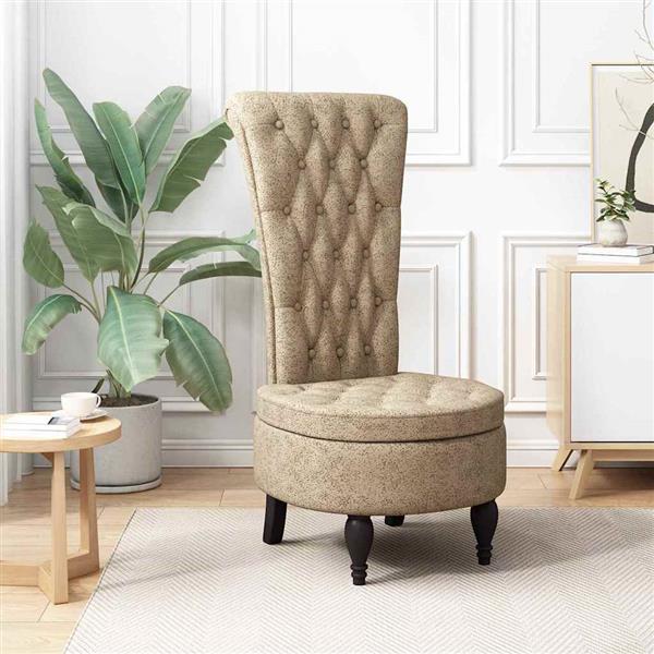 Grote foto vidaxl slipper stoel lichtgrijs 56 5 x 70 x 110 cm nep suede leer huis en inrichting stoelen