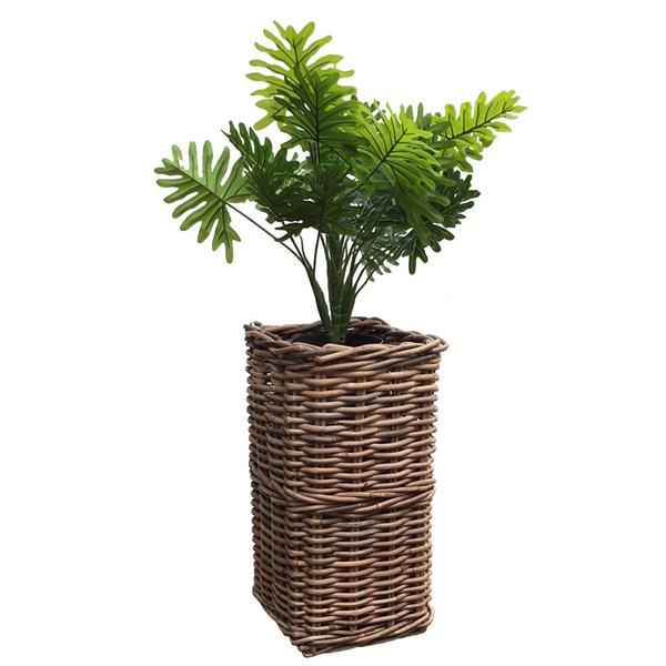 Grote foto vensterbankmand hoog model huis en inrichting schalen en manden