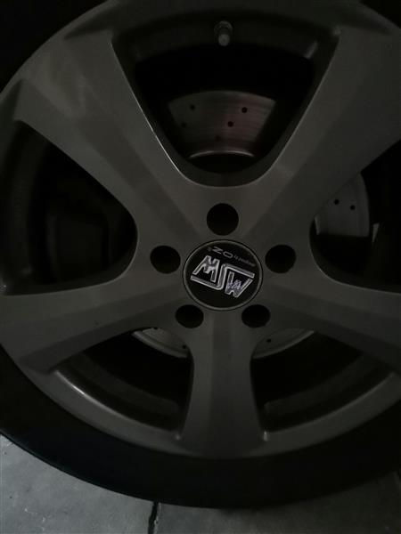 Grote foto winterband op alu velgen msw gry silver auto onderdelen banden en velgen