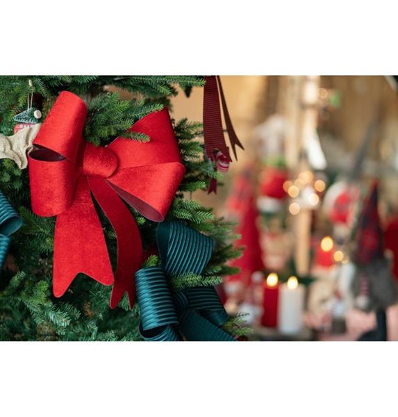 Grote foto rode strik velvet 51cm verzamelen overige verzamelingen