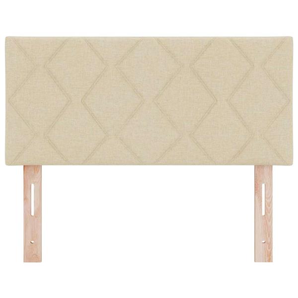 Grote foto vidaxl hoofdbord met hoofdeinde cr me 90 cm nep leer antiek en kunst stoelen en banken