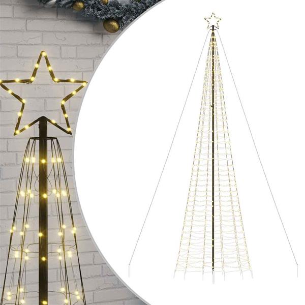 Grote foto vidaxl led kerstboom met spikes 1534 leds warm wit 500 cm diversen overige diversen