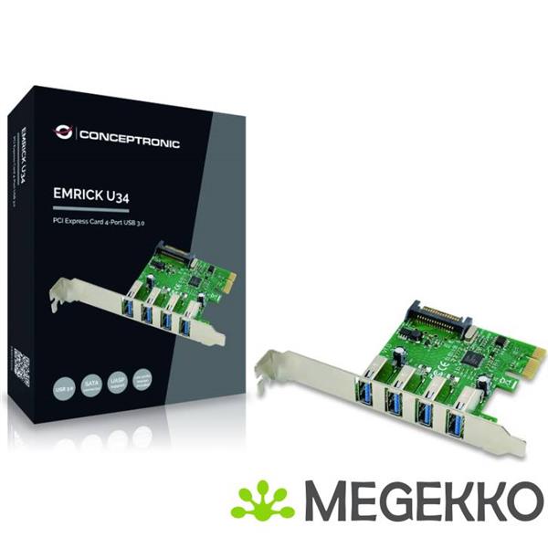 Grote foto conceptronic emrick02g interfacekaart adapter usb 3.0 intern computers en software overige computers en software