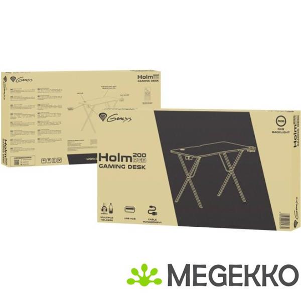 Grote foto genesis nds 1606 holm 200 rgb gamebureau in zwart huis en inrichting stoelen