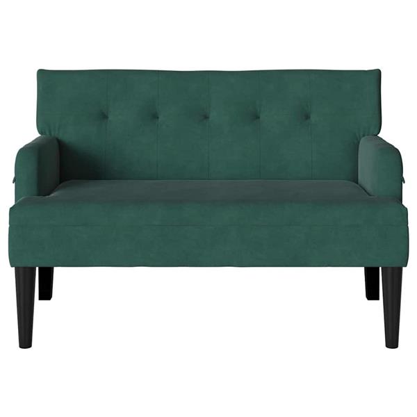 Grote foto vidaxl chesterfield bank donkergroen 112 x 65 5 x 75 cm fluweel huis en inrichting overige huis en inrichting