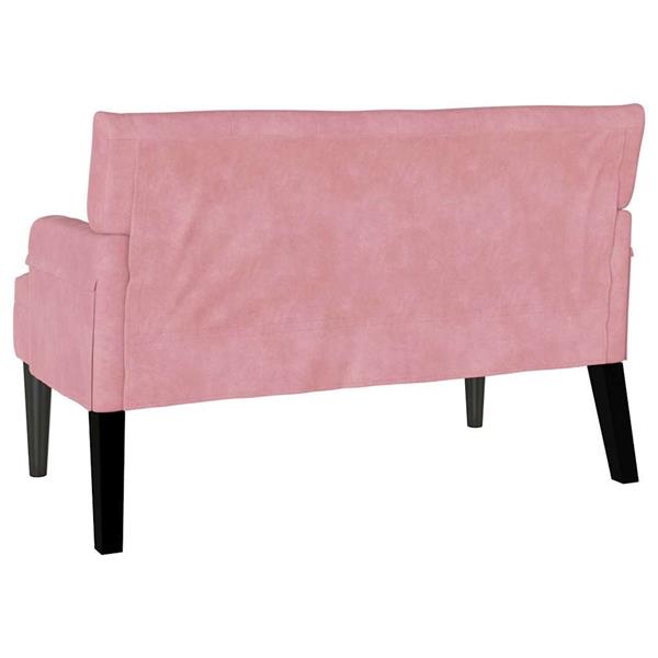 Grote foto vidaxl chesterfield bank roze 112 x 65 5 x 75 cm fluweel huis en inrichting overige huis en inrichting