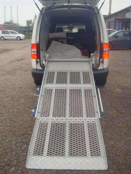 Grote foto aluminium oprijplaat scootmobiel rolstoel rampe auto diversen gereedschap