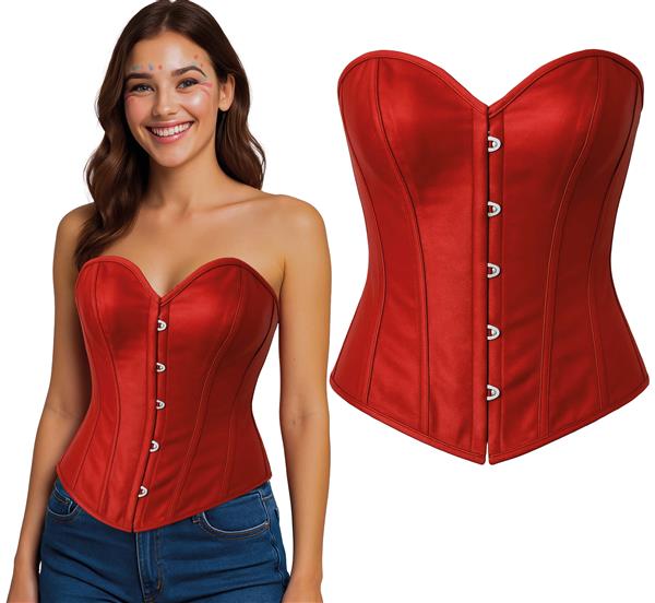 Grote foto rood corset dames verzamelen overige verzamelingen