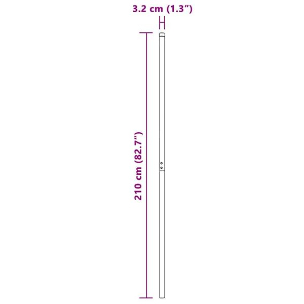Grote foto vidaxl afrasteringspaal 12 pcs groen poedergecoat staal tuin en terras overige tuin en terras