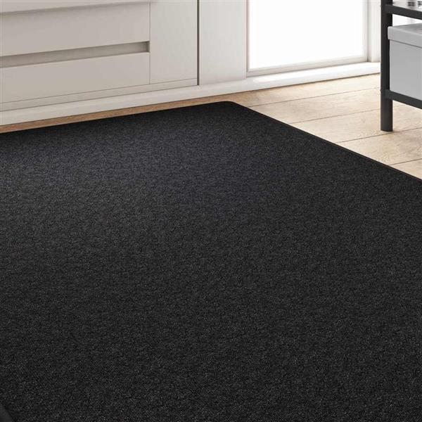 Grote foto vidaxl tapijt loper antraciet 100 x 300 cm 100 polypropyleen huis en inrichting vloerbedekking en kleden