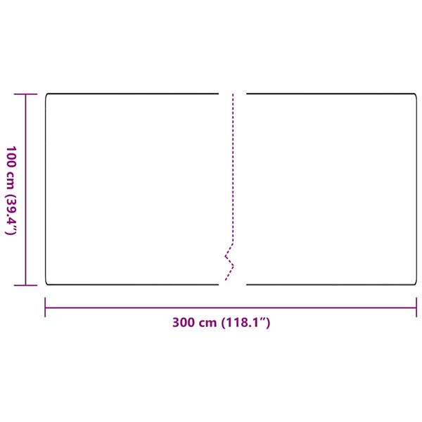 Grote foto vidaxl tapijt loper antraciet 100 x 300 cm 100 polypropyleen huis en inrichting vloerbedekking en kleden