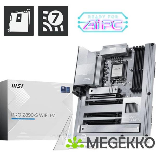 Grote foto msi pro z890 s wifi pz moederbord intel z890 lga 1851 socket v1 atx computers en software moederborden